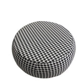 Pouf Noir Et Blanc rond