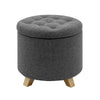 Pouf Gris Foncé Coffre