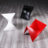 Tabouret Design Minimaliste blanc noir et rouge