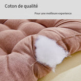 Coussin De Chaise Marron coton