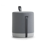 Pouf Transportable gris de face